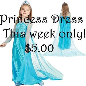 Halloween Costume Fancy Sequin Princess Dress' Girls Sz Med NWT Retails $29.99